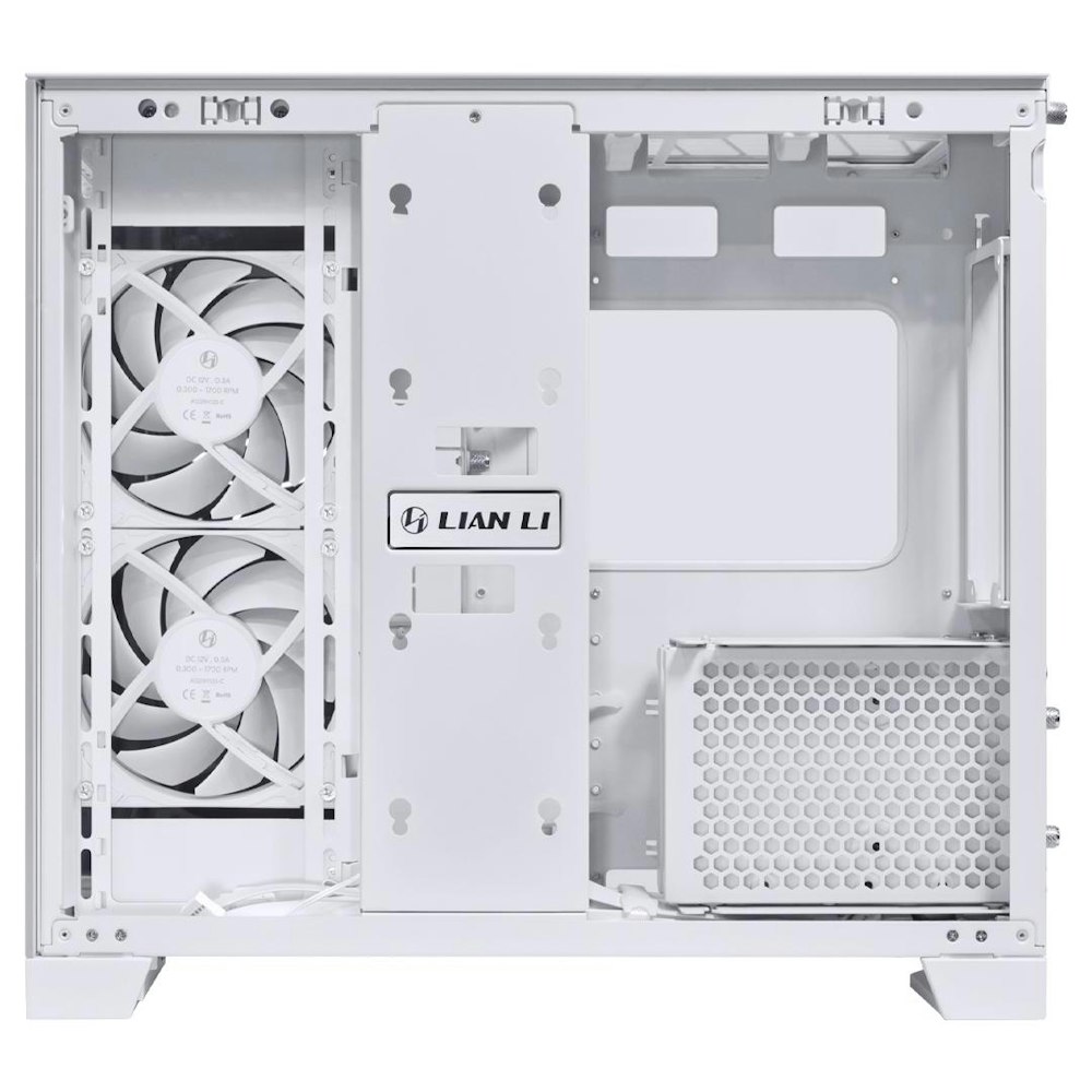 A large main feature product image of Lian Li O11D Mini V2 Flow 45L Compact - Mid Tower Case (White)