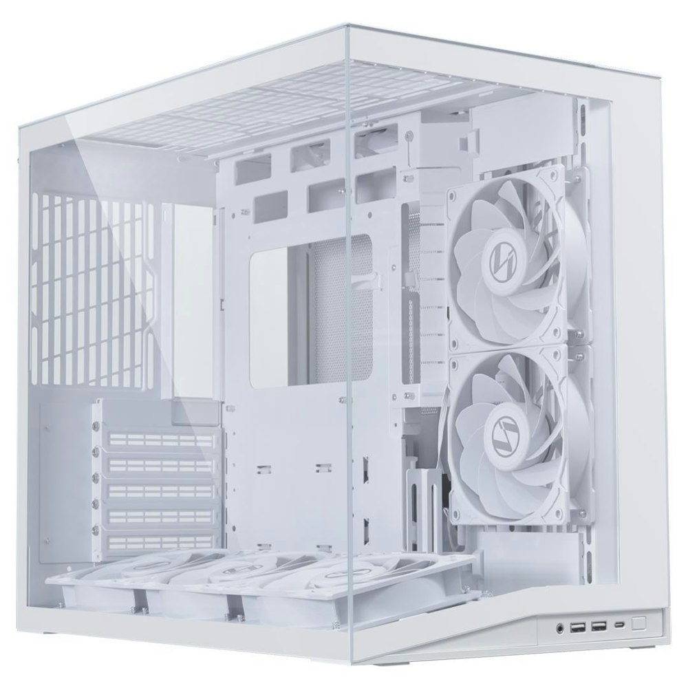 A large main feature product image of Lian Li O11D Mini V2 Flow 45L Compact - Mid Tower Case (White)
