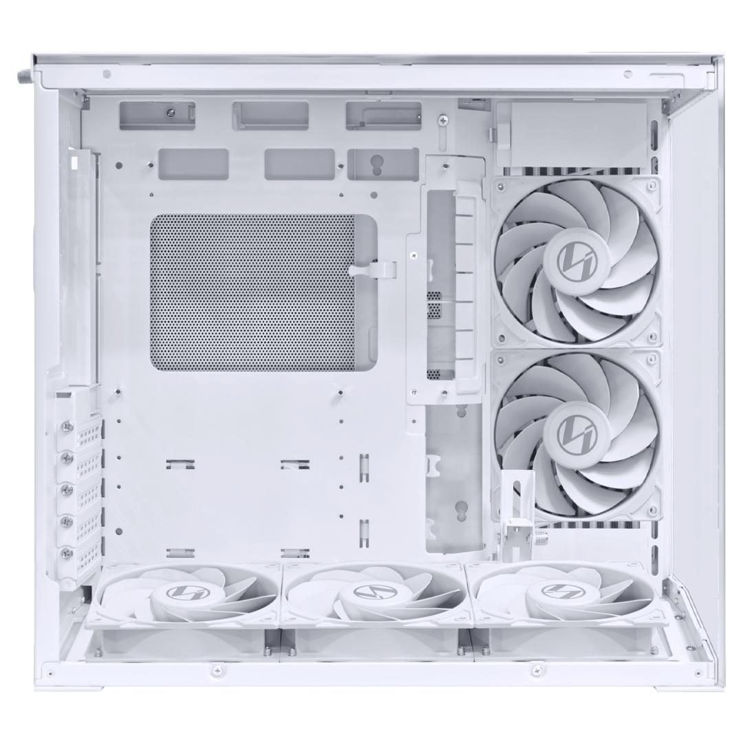 A large main feature product image of Lian Li O11D Mini V2 Flow 45L Compact - Mid Tower Case (White)