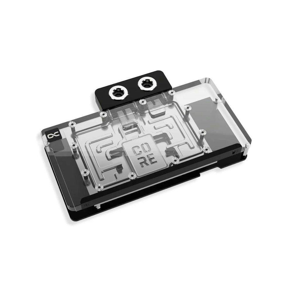 A large main feature product image of Alphacool Core RX 9070 XT PURE/PULSE GPU Water Block