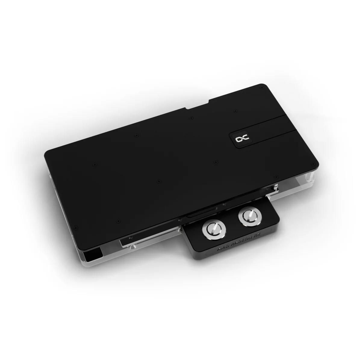 A large main feature product image of Alphacool Core RX 9070 XT NITRO+ GPU Water Block