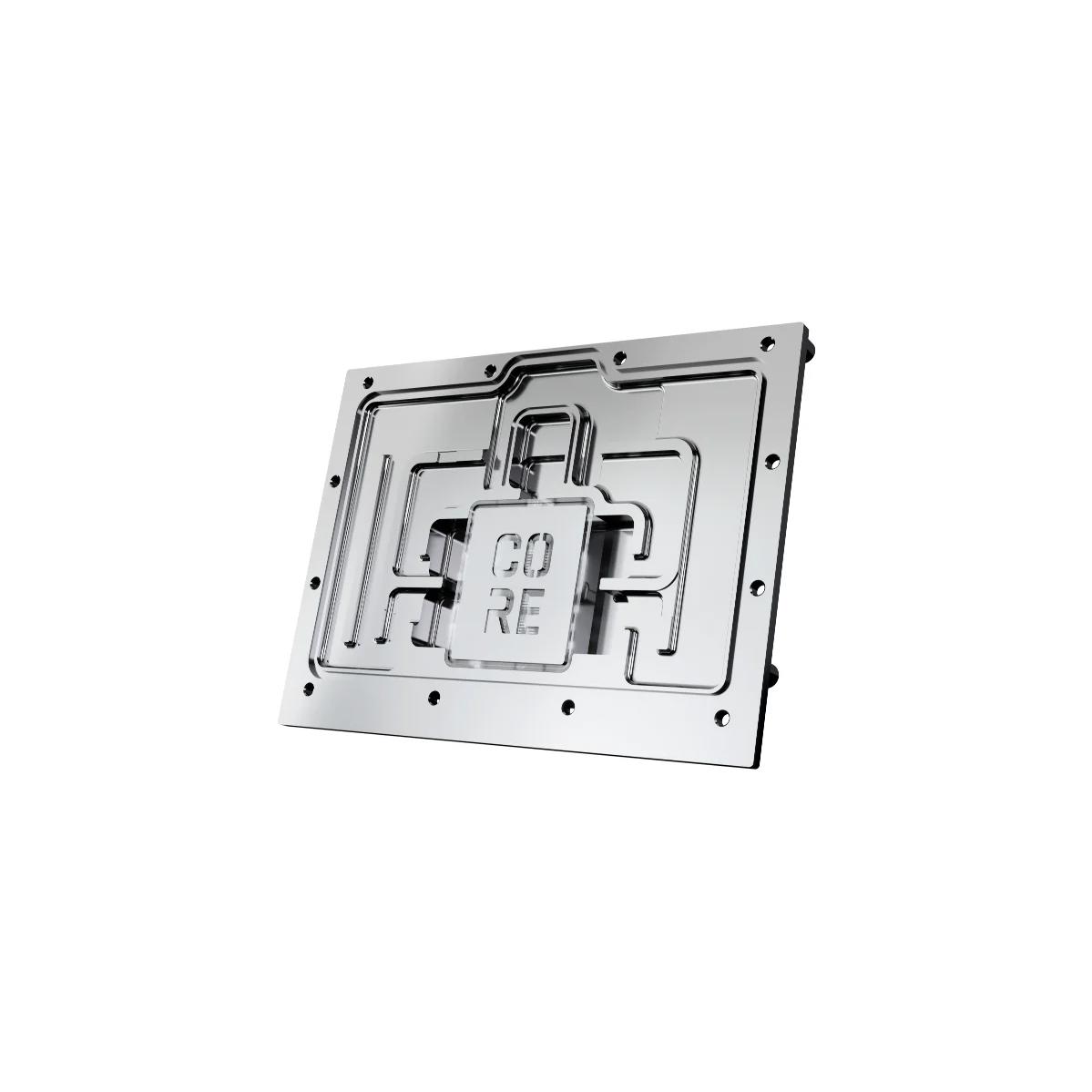 A large main feature product image of Alphacool Core RX 9070 XT NITRO+ GPU Water Block