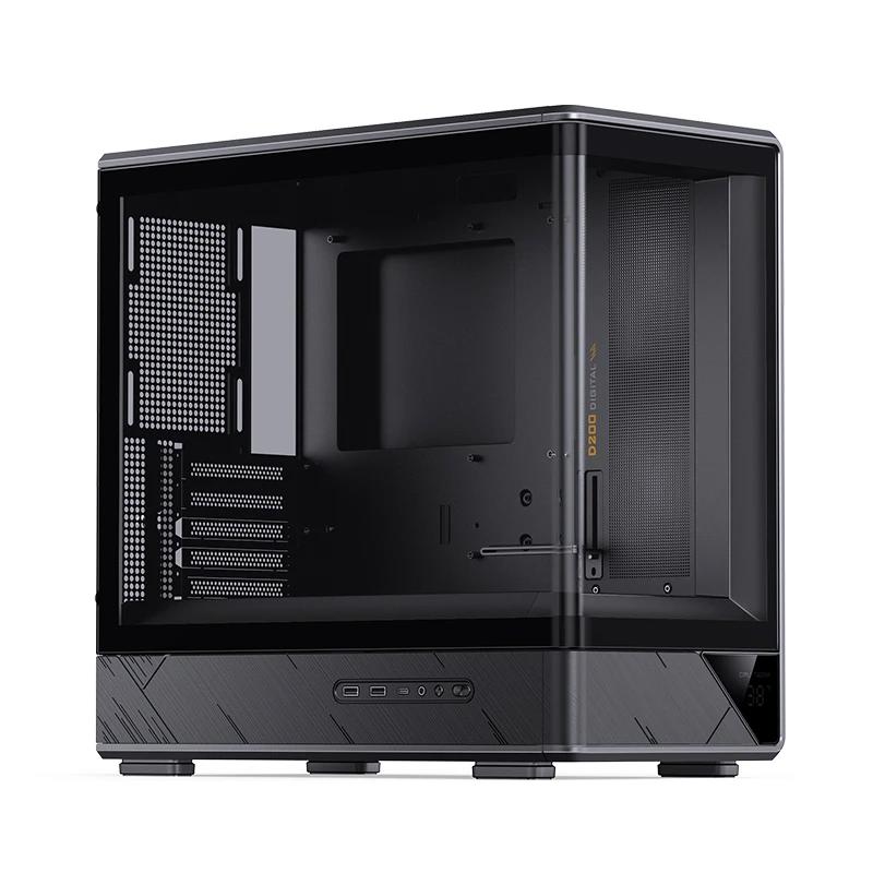 A large main feature product image of Jonsbo D200 Tempered Glass Micro Tower Case (Black)