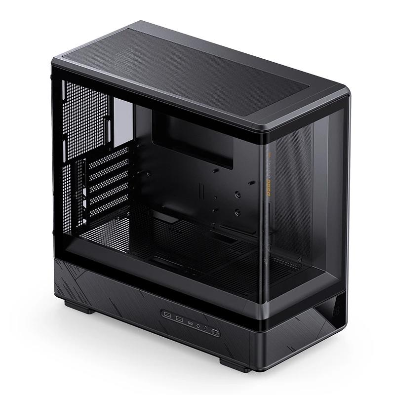 A large main feature product image of Jonsbo D200 Tempered Glass Micro Tower Case (Black)