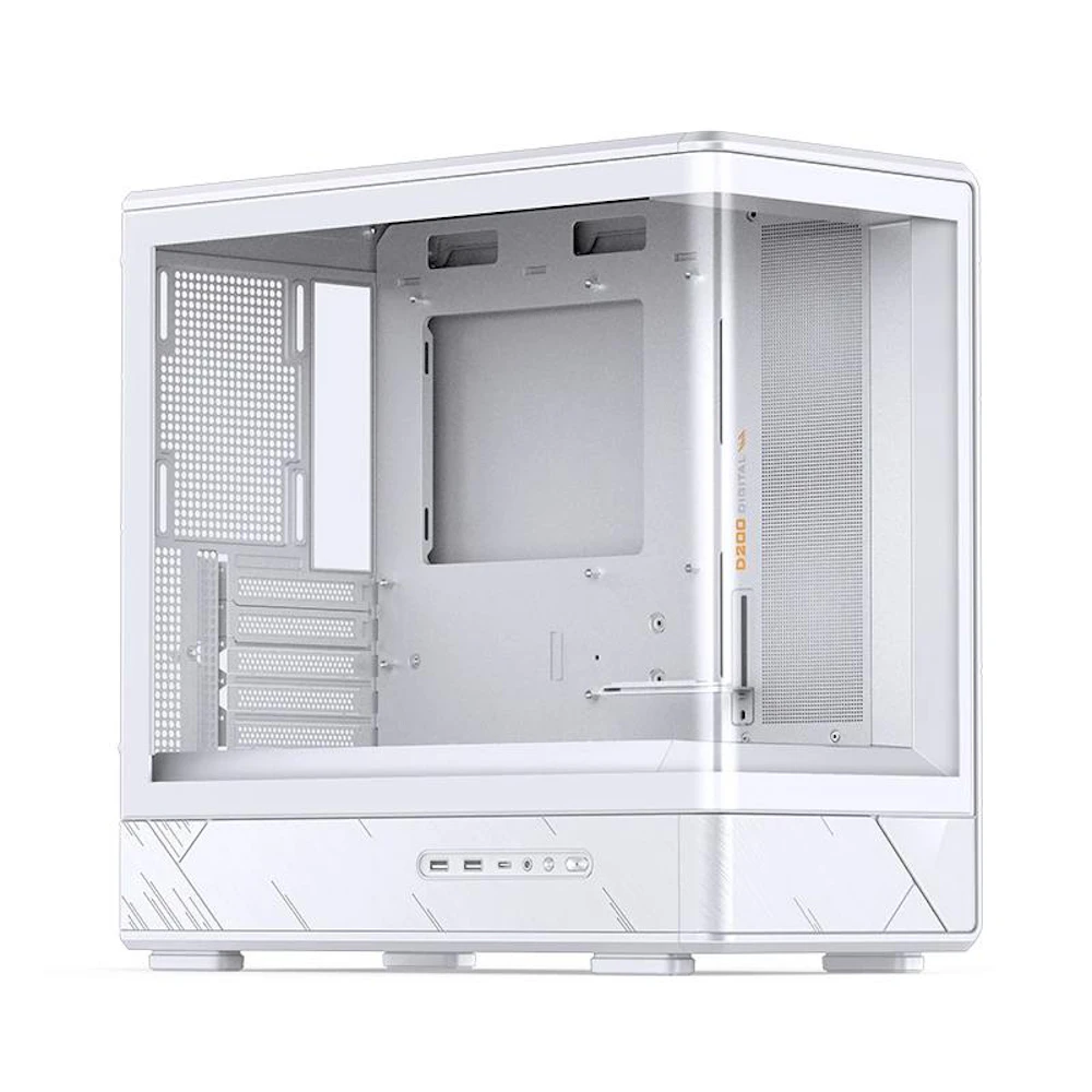 Jonsbo D200 Tempered Glass Micro Tower Case (White)