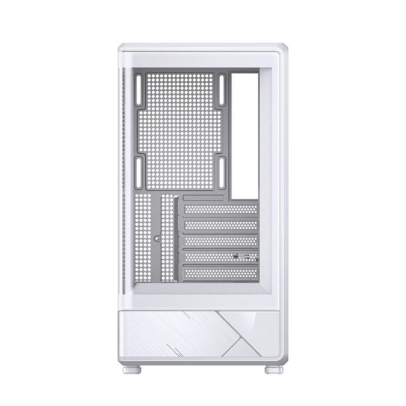 A large main feature product image of Jonsbo D200 Tempered Glass Micro Tower Case (White)