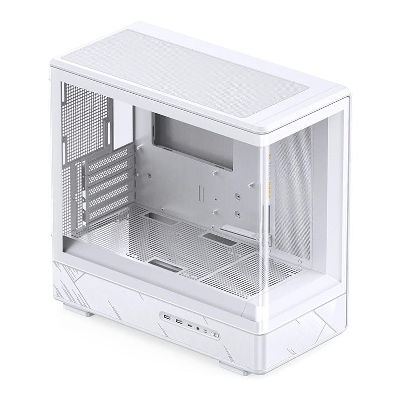 A large main feature product image of Jonsbo D200 Tempered Glass Micro Tower Case (White)