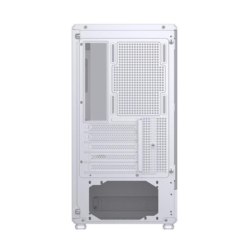 A large main feature product image of Jonsbo D200 Tempered Glass Micro Tower Case (White)