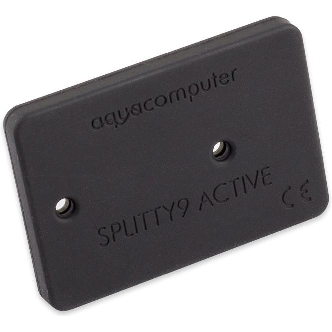A large main feature product image of Aqua Computer Splitty9 Active - Powered 9-Port PWM Fan Splitter