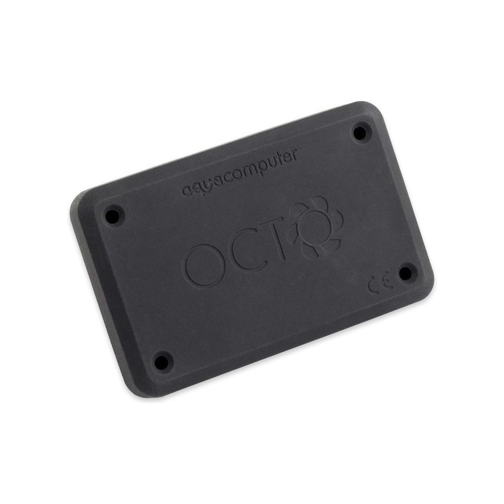 A large main feature product image of Aqua Computer OCTO 8-Port PWM Fan Controller