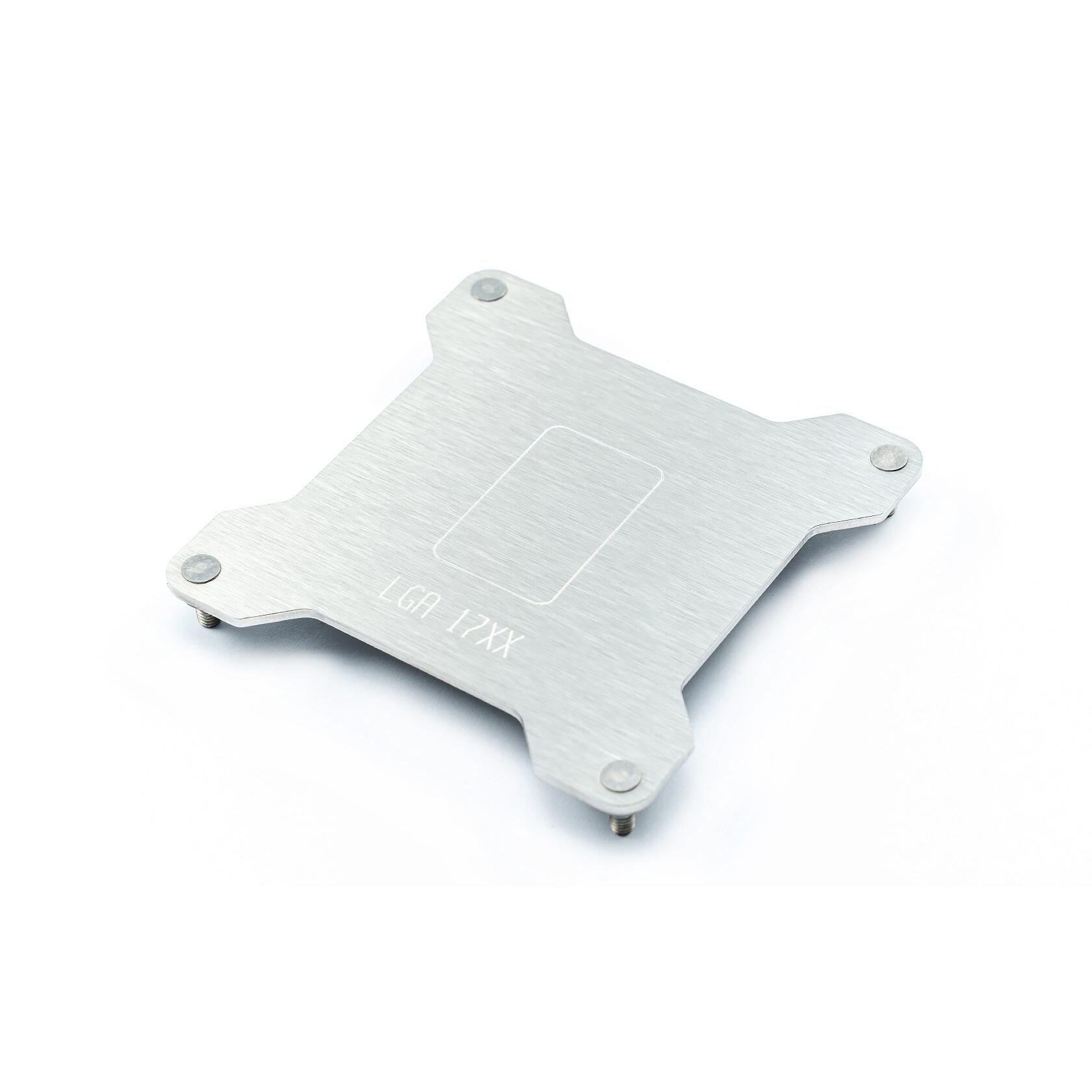 A large main feature product image of Watercool HEATKILLER IV Backplate for Intel LGA1700/1851