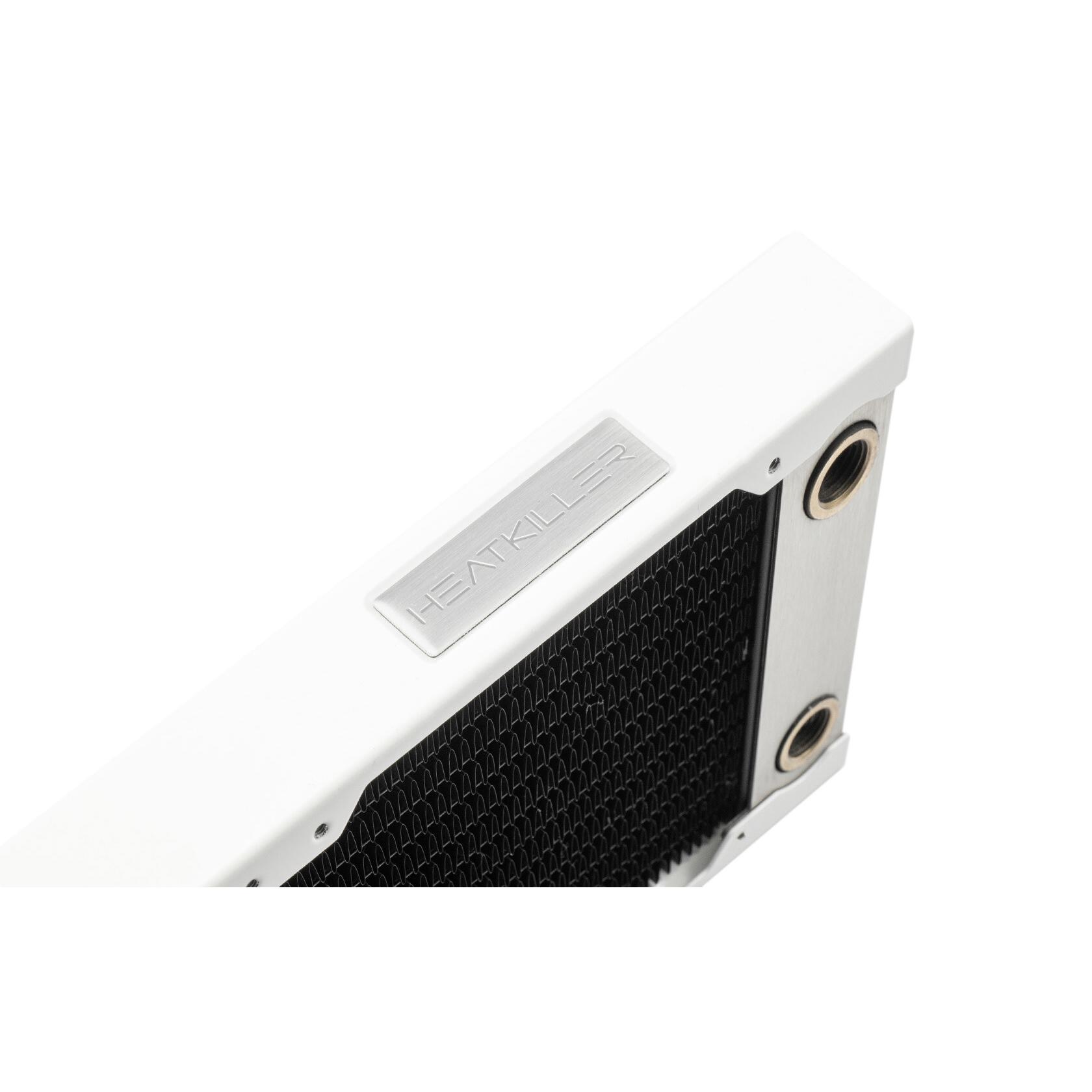 A large main feature product image of Watercool HEATKILLER RAD 360-S 360 x 30mm Radiator (White)