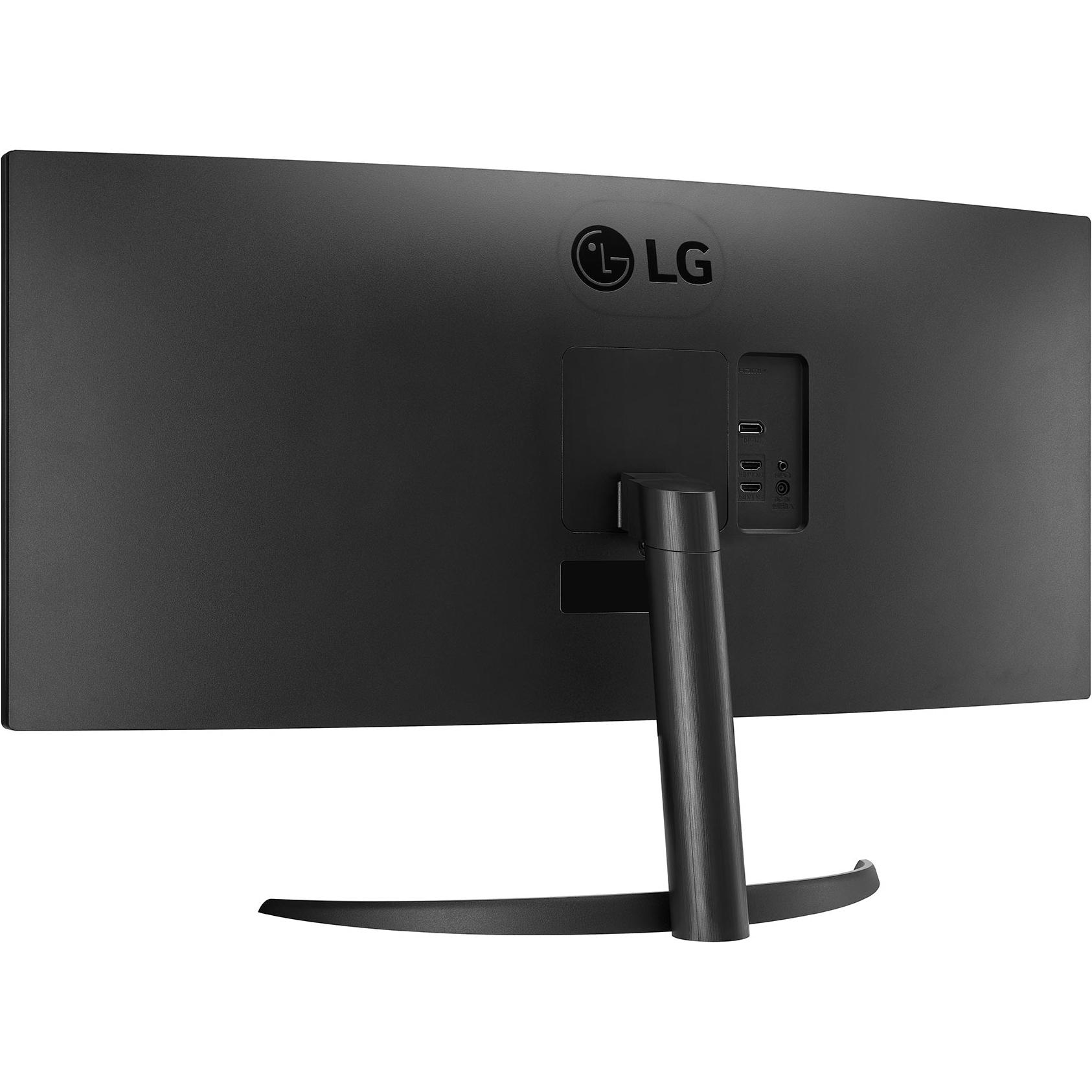 A large main feature product image of LG 34WR50QK-B - 34" Curved 1440p Ultrawide 100Hz VA Monitor