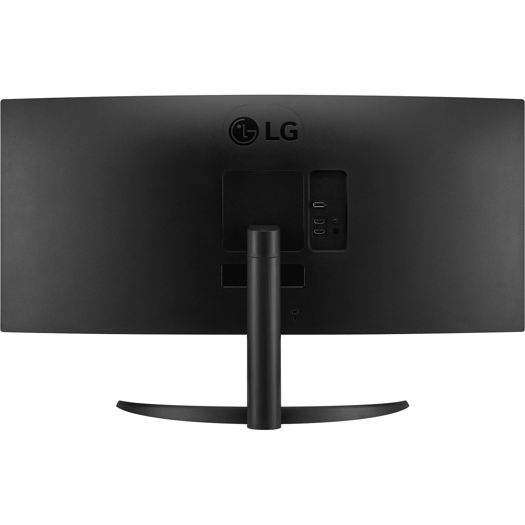 A large main feature product image of LG 34WR50QK-B - 34" Curved 1440p Ultrawide 100Hz VA Monitor