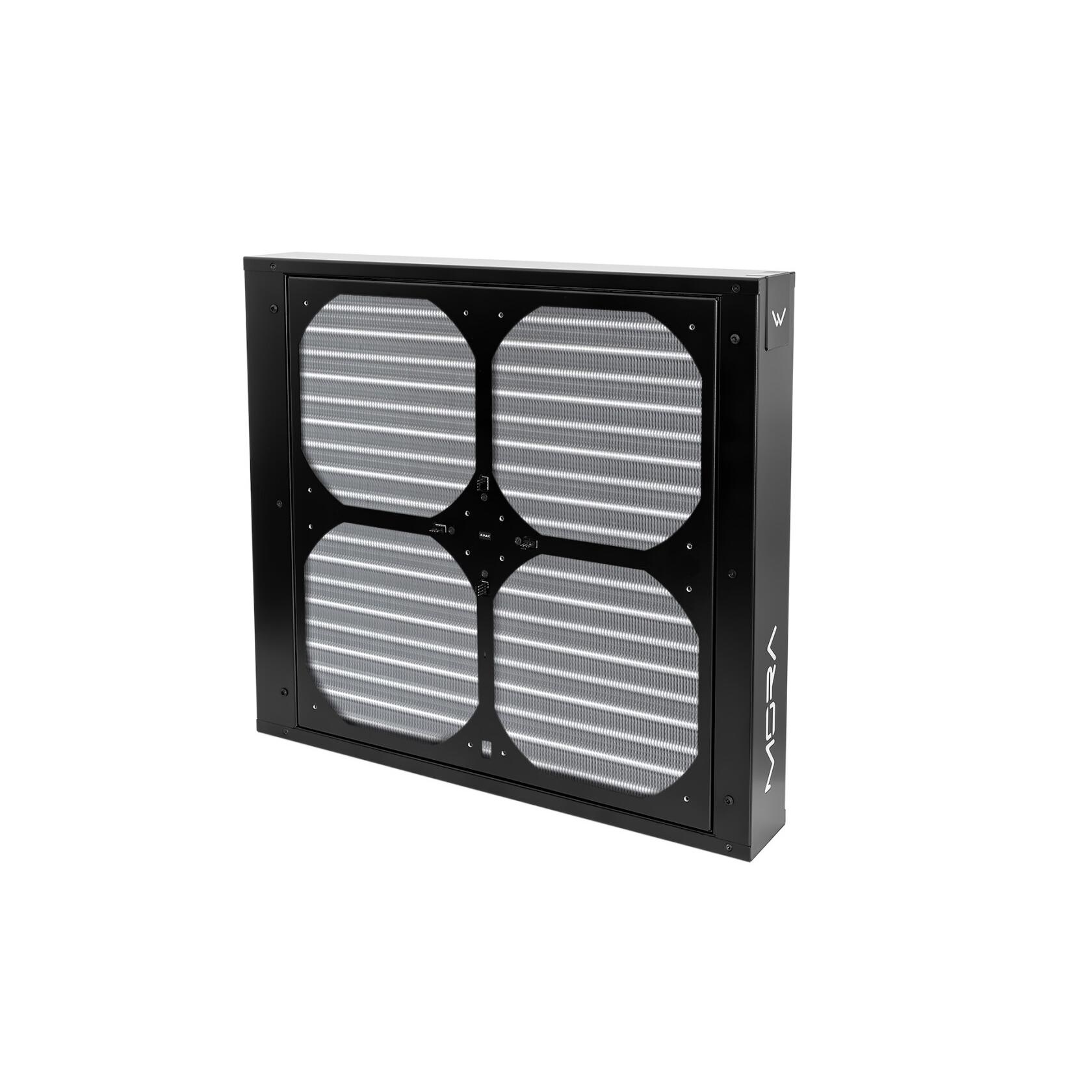 A large main feature product image of Watercool MO-RA IV 400 High-Performance External Radiator (Black)