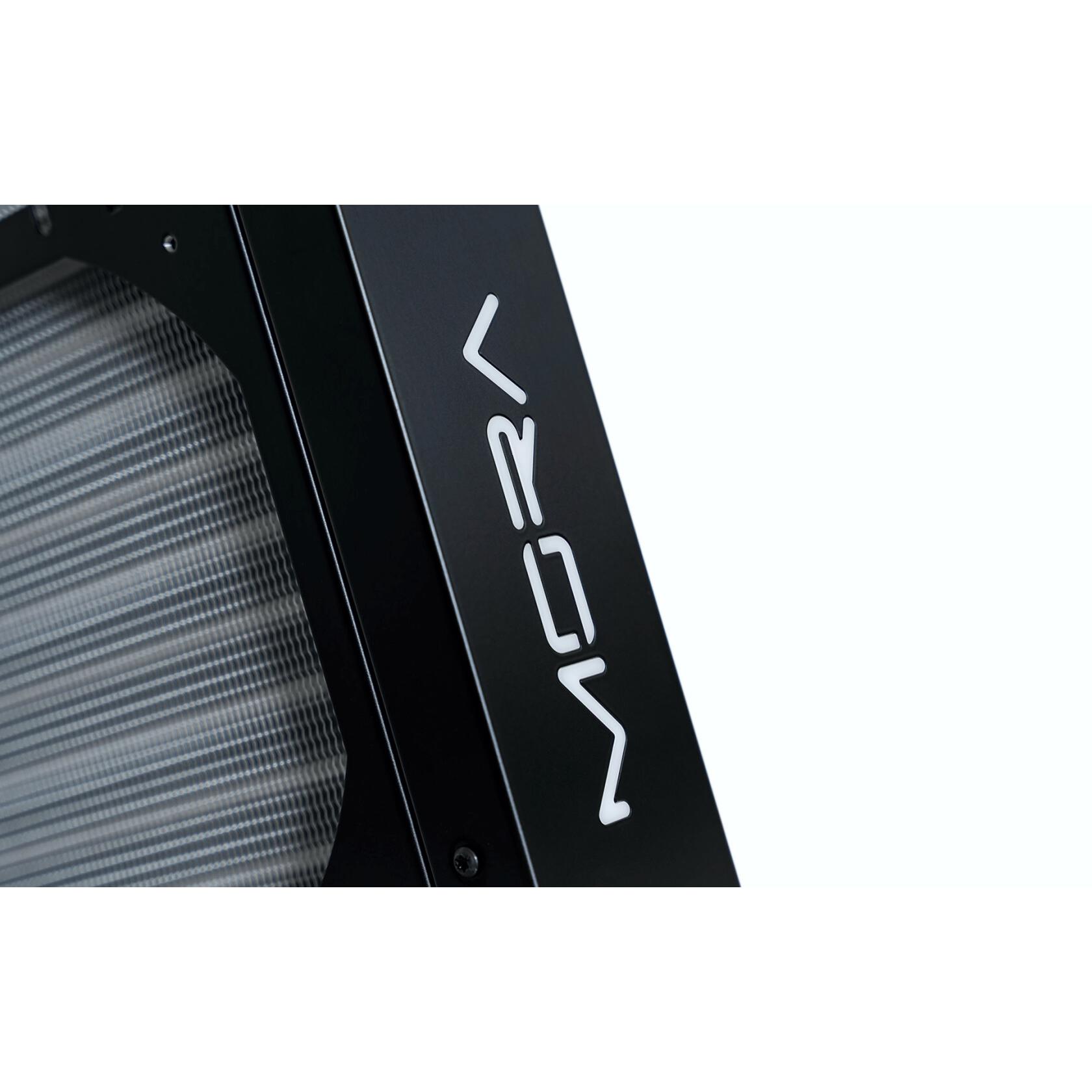 A large main feature product image of Watercool MO-RA IV 400 High-Performance External Radiator (Black)