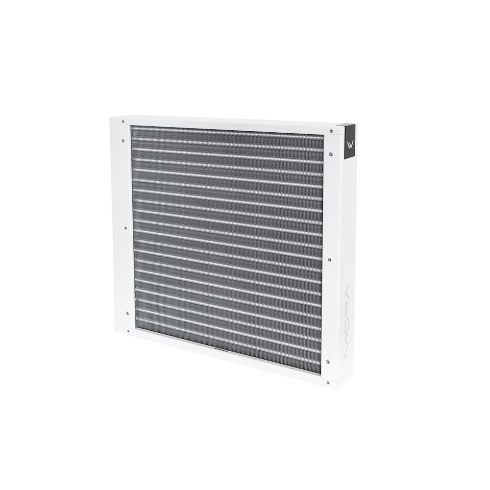 A large main feature product image of Watercool MO-RA IV 400 High-Performance External Radiator (White)