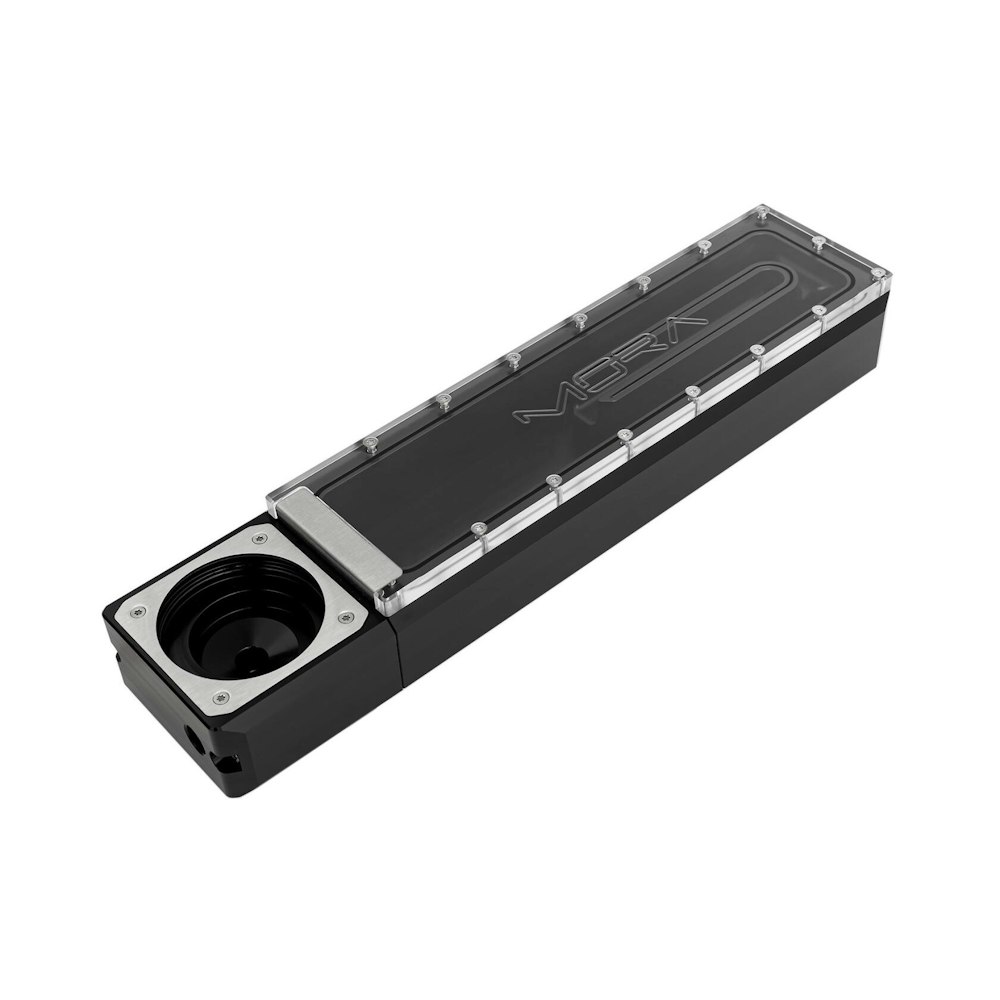 A large main feature product image of Watercool MO-RA IV Tank 275 D5 Pump/Reservoir Combo for External Radiator