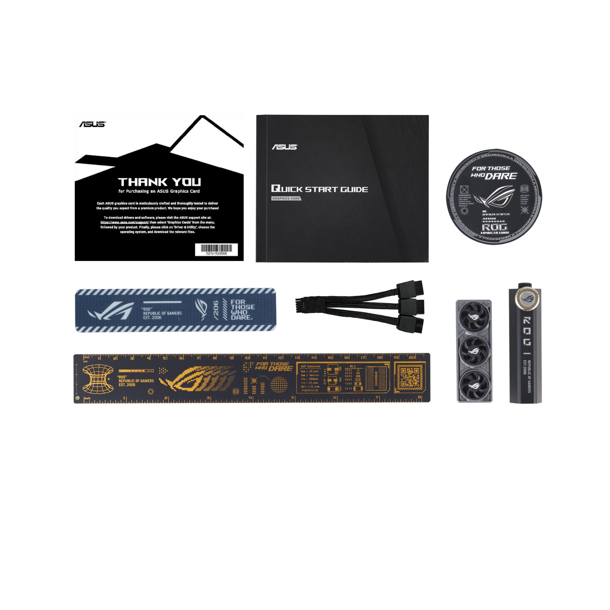 A large main feature product image of ASUS GeForce RTX 5080 ROG Astral 16GB GDDR7