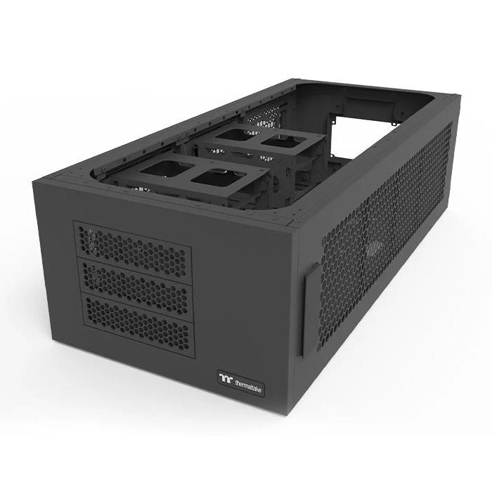 A large main feature product image of Thermaltake AX100 Pedestal Case Black Edition (For AX700 / AX700 TG)