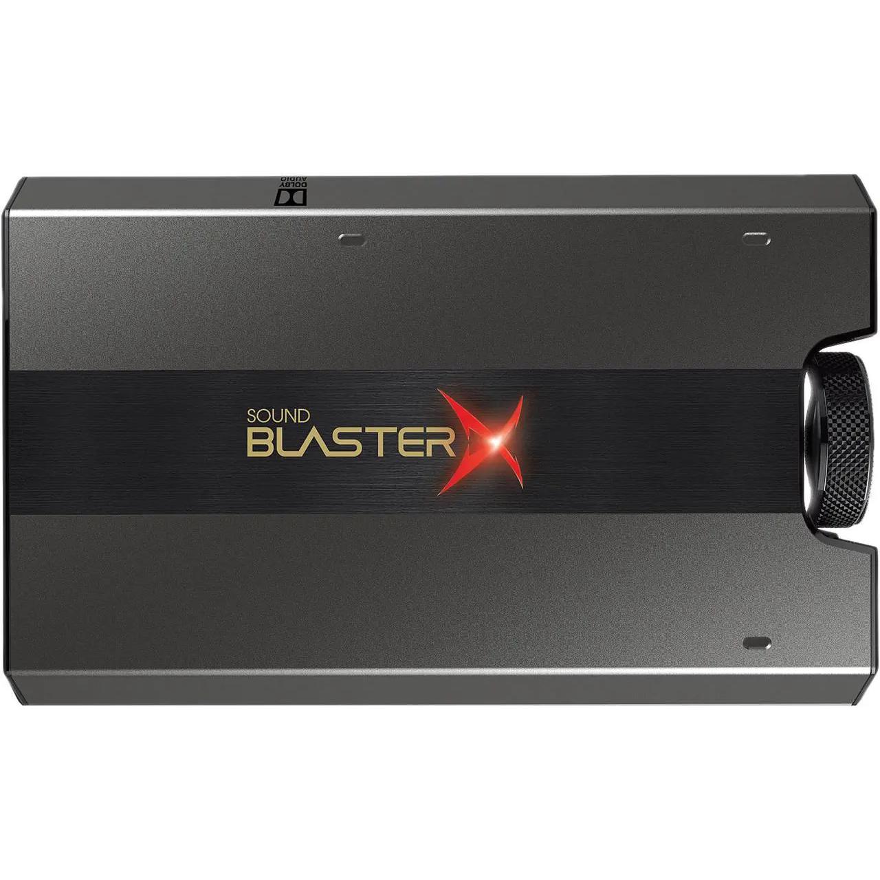 A large main feature product image of Creative Sound BlasterX G6 Gaming Sound Card
