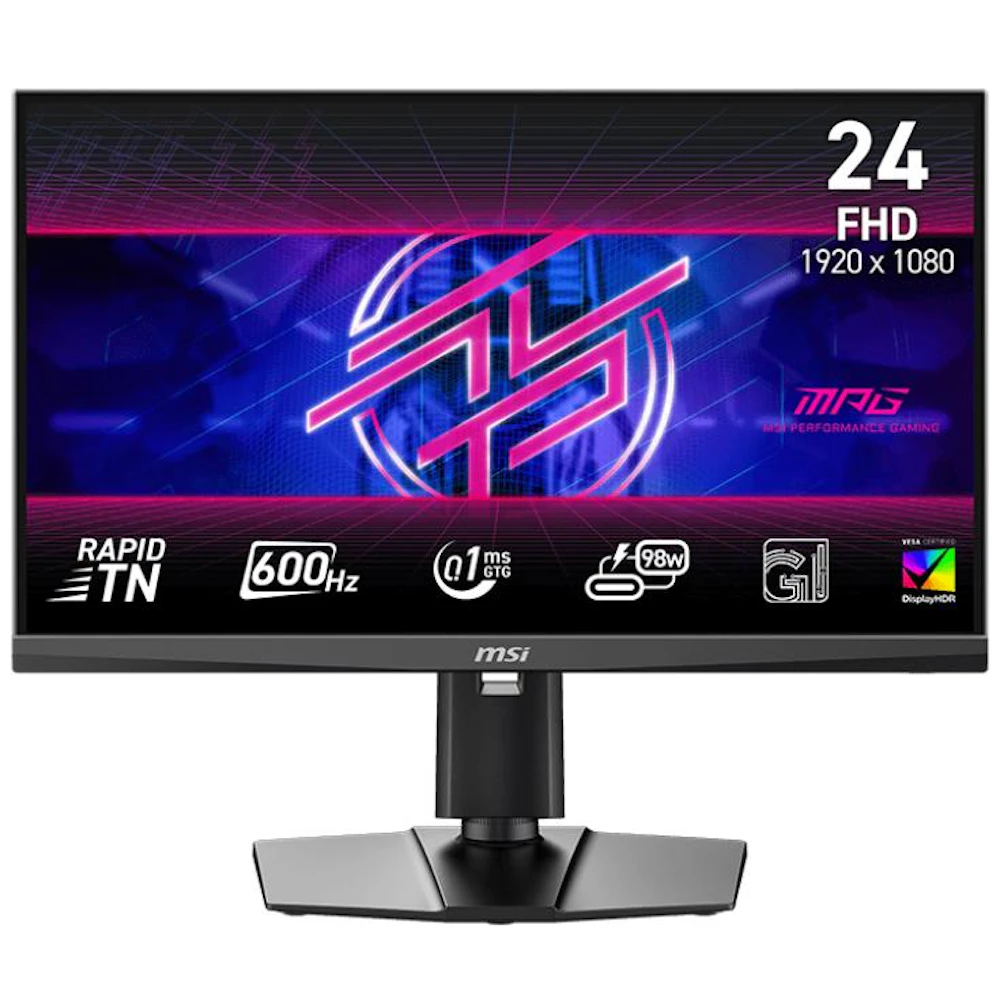 MSI MPG 242R X60N - 24" 1080p 600Hz 0.1ms Rapid TN Gaming Monitor