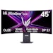 A product image of LG UltraGear OLED 45GX950A-B - 45" Curved 4K 2160p 165Hz / 1080p 330Hz Dual-Mode 0.03ms OLED Gaming Monitor