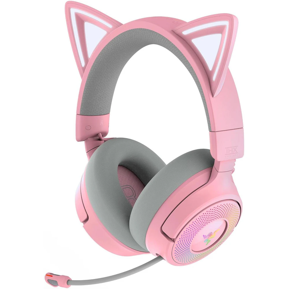 Razer Kraken Kitty V3 Pro - Wireless RGB Gaming Headset (Quartz Pink)