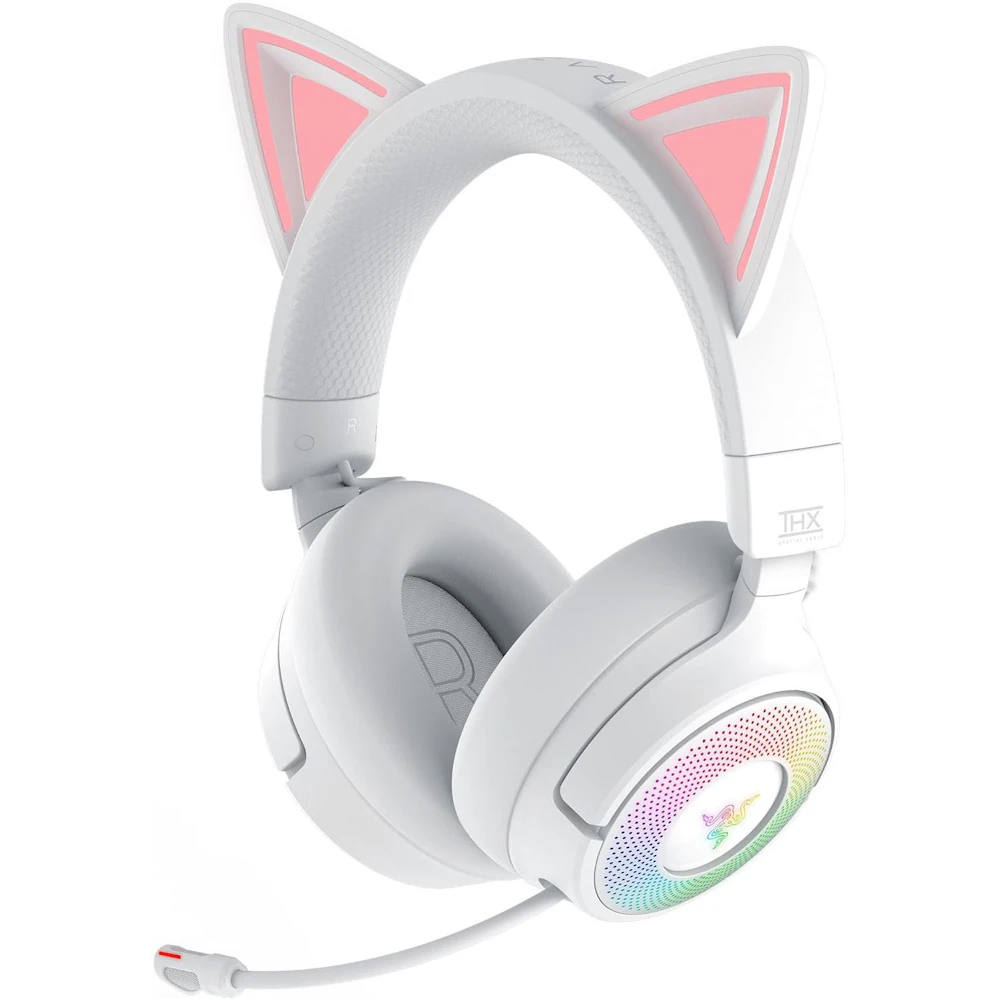 Razer Kraken Kitty V3 Pro - Wireless RGB Gaming Headset (White)