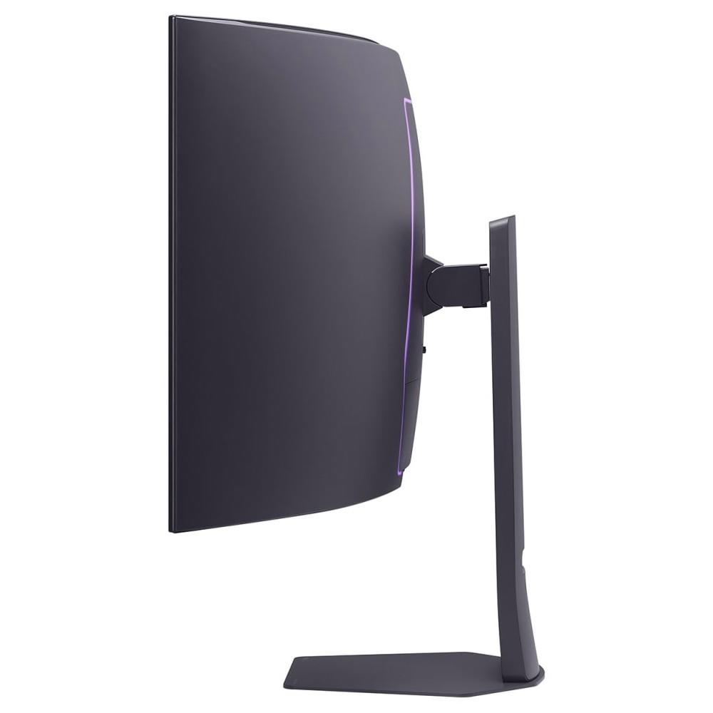 A large main feature product image of LG UltraGear OLED 45GX950A-B - 45" Curved 4K 2160p 165Hz / 1080p 330Hz Dual-Mode 0.03ms OLED Gaming Monitor