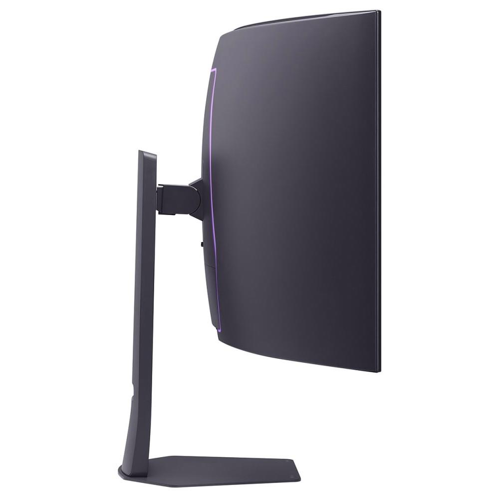 A large main feature product image of LG UltraGear OLED 45GX950A-B - 45" Curved 4K 2160p 165Hz / 1080p 330Hz Dual-Mode 0.03ms OLED Gaming Monitor