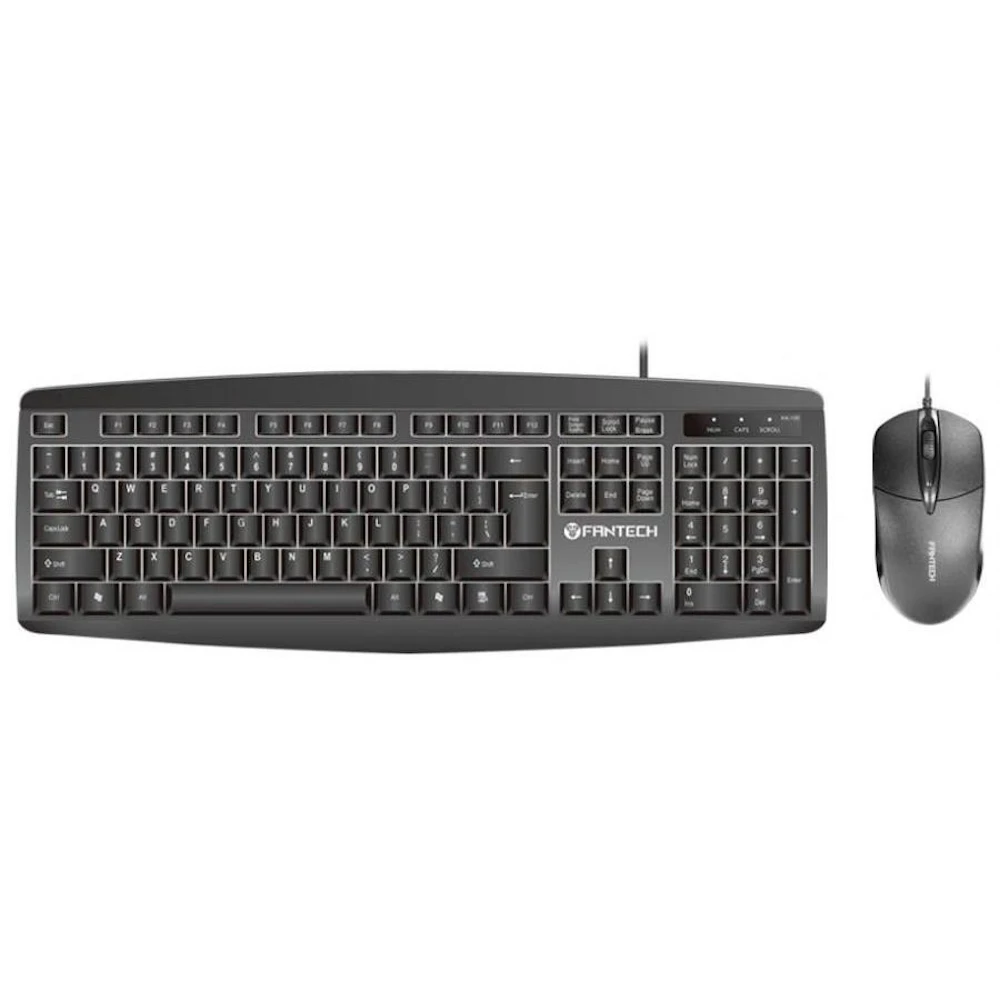 Fantech KM-100 Office PC Wired Keyboard and Mouse Combo Set