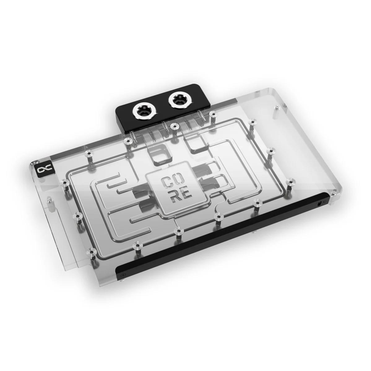 A large main feature product image of Alphacool Core GeForce RTX 5080/5070 Ti TUF Gaming GPU Water Block