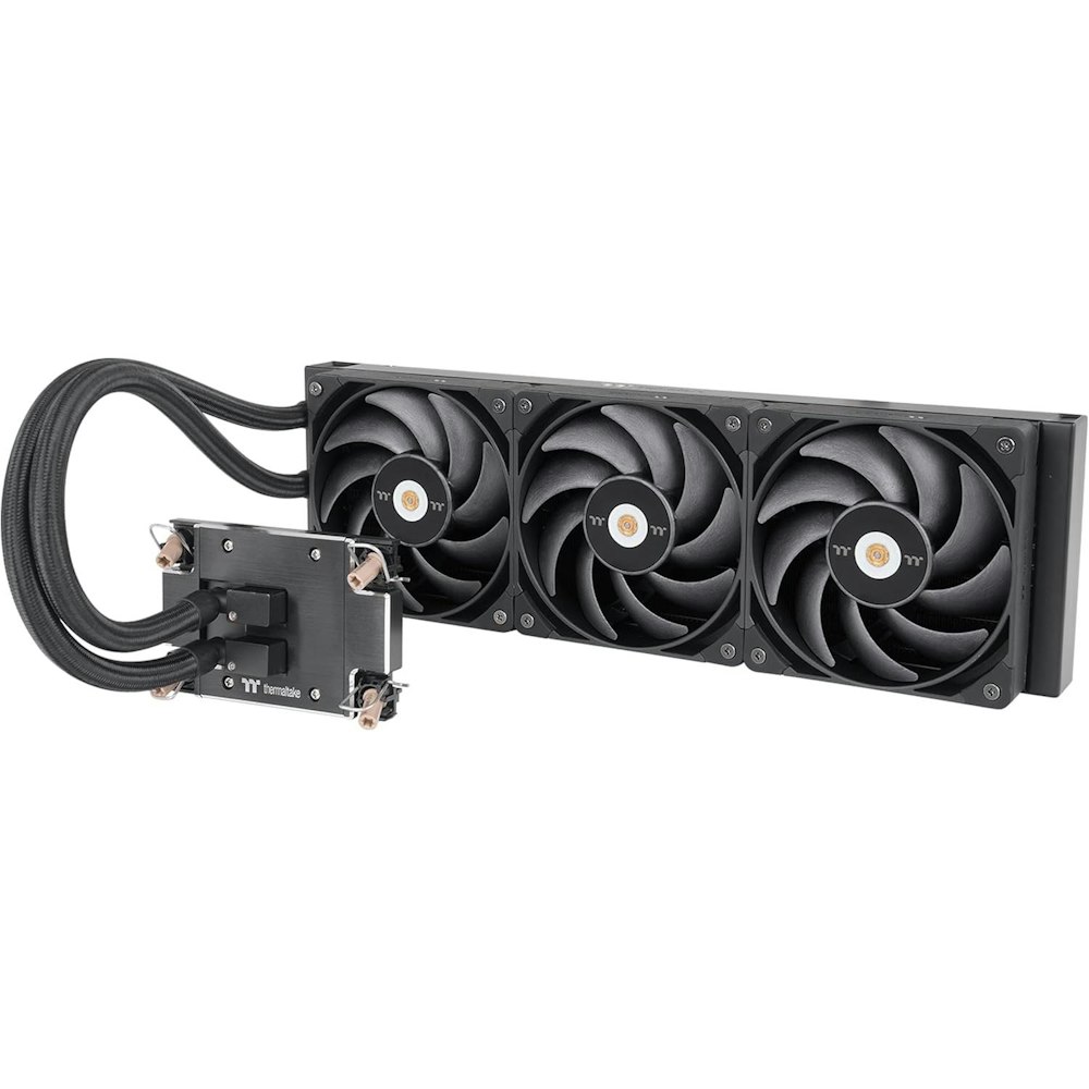A large main feature product image of Thermaltake AW 420 AIO Liquid CPU Cooler (For AMD sTR5/SP6)