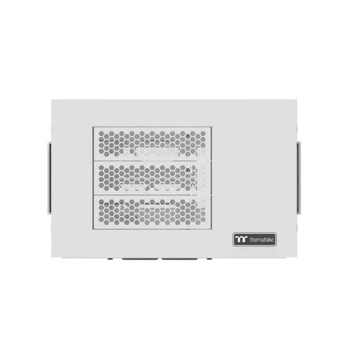 A large main feature product image of Thermaltake AX100 Pedestal Case Snow Edition (For AX700 / AX700 TG)