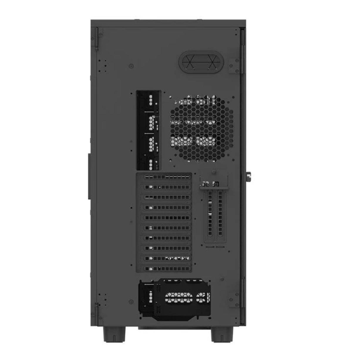 A large main feature product image of Thermaltake AX700 Tempered Glass XL-ATX Super Tower Case Black Edition