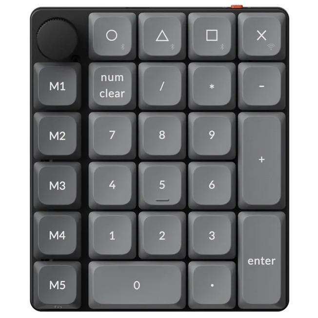 A large main feature product image of Keychron K0 Max - QMK Hot Swappable Wireless Custom Number Pad (Keychron Milk POM Switch) (Brown Switch)