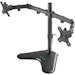 A product image of mbeat Activia Dual-Screen Articulating Monitor Arm with Free-Standing Desktop Base