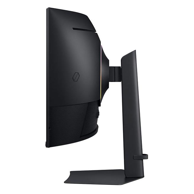A large main feature product image of Samsung Odyssey  G7 G75F - 40" Curved 2160p 180Hz VA Gaming Monitor