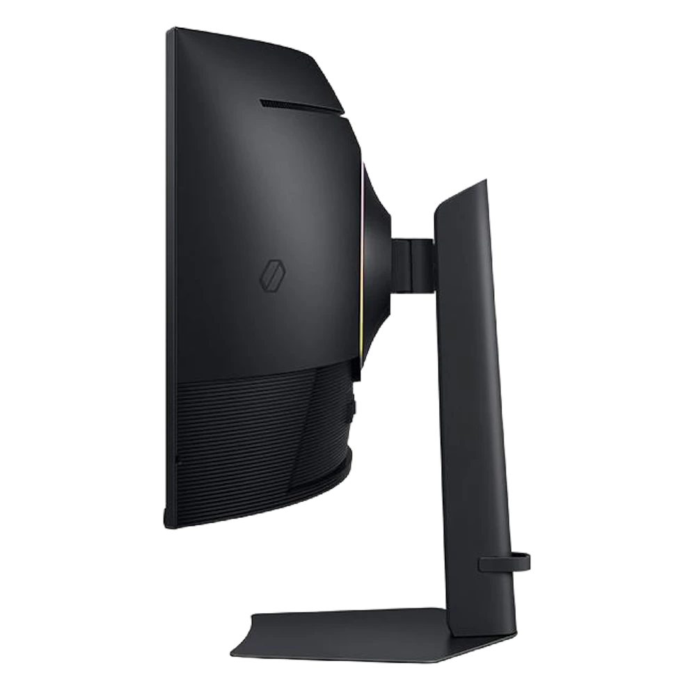 A large main feature product image of Samsung Odyssey G7 G75F - 40" Curved 2160p 180Hz VA Gaming Monitor