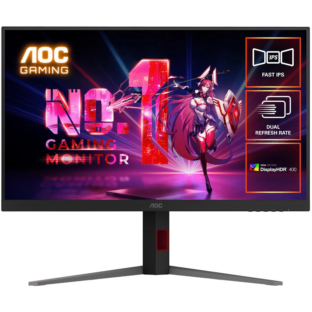 AOC Gaming U32G4 - 32" 1080p 320Hz / 4K 2160p 160Hz 0.3ms Dual-Mode Fast IPS Monitor
