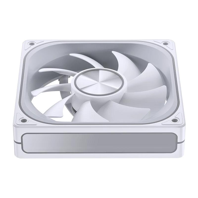 A large main feature product image of Jonsbo ZA-120 ARGB 120x120mm PWM Reverse Blade Single Fan Module (White)