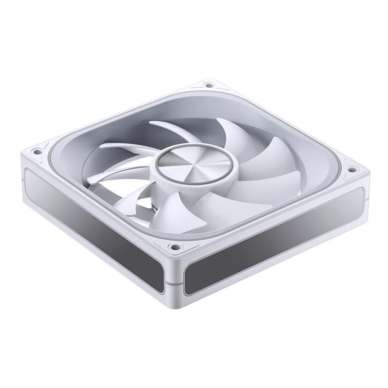 A large main feature product image of Jonsbo ZA-120 ARGB 120x120mm PWM Reverse Blade Single Fan Module (White)