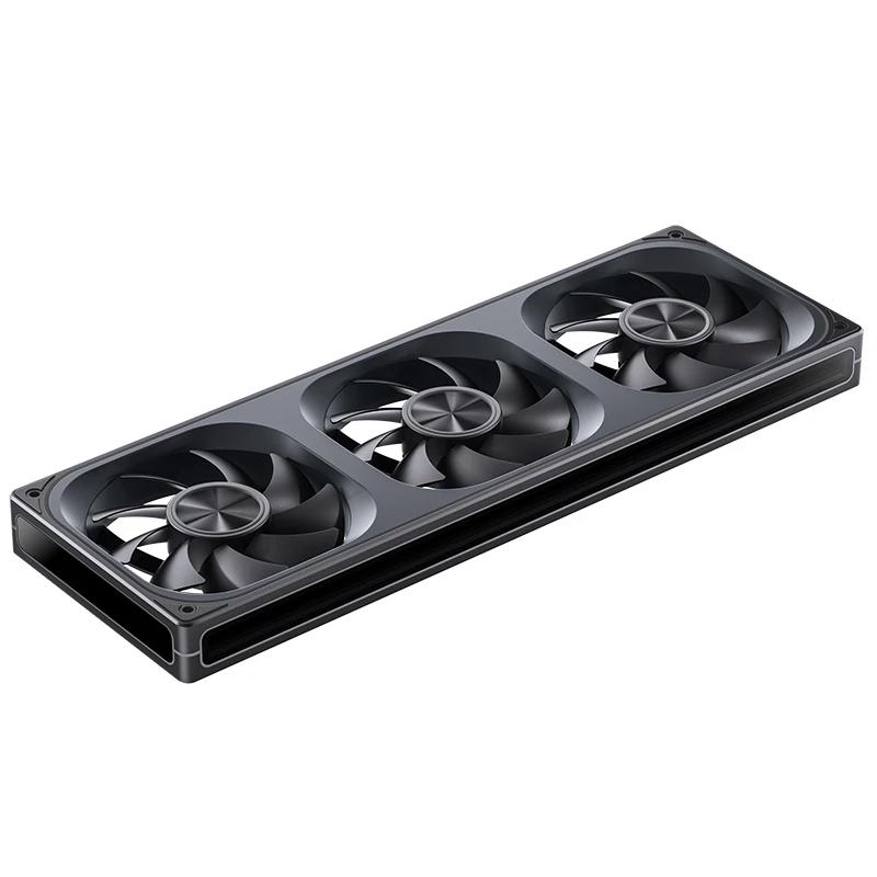 A large main feature product image of Jonsbo ZA-360 ARGB 120x360mm PWM Reverse Blade Triple Fan Module (Black)