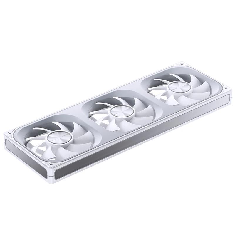 A large main feature product image of Jonsbo ZA-360 ARGB 120x360mm PWM Reverse Blade Triple Fan Module (White)
