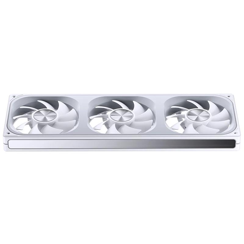 A large main feature product image of Jonsbo ZA-360 ARGB 120x360mm PWM Reverse Blade Triple Fan Module (White)