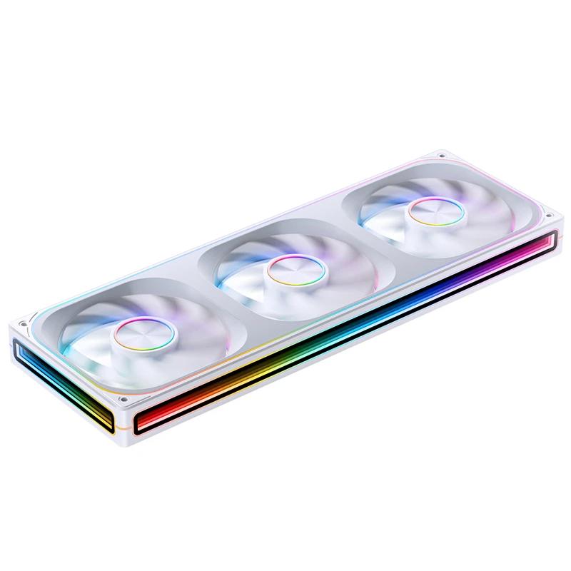 A large main feature product image of Jonsbo ZA-360 ARGB 120x360mm PWM Reverse Blade Triple Fan Module (White)