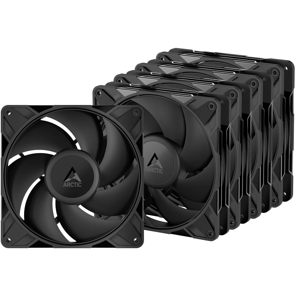 ARCTIC P14 Pro PST 140mm Performance PWM Fan 5-Pack (Black)