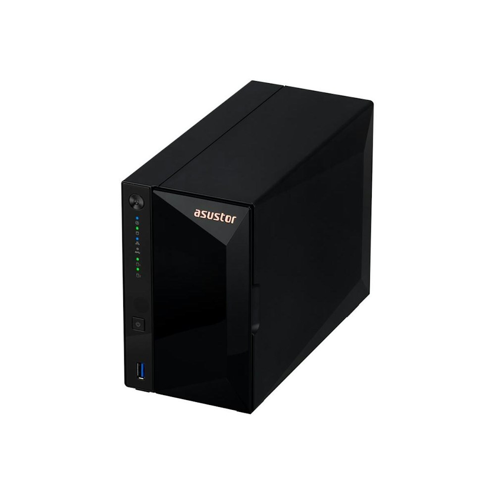 A large main feature product image of Asustor Drivestor 2 Pro Gen2 2-Bay NAS - 1.7GHz Quad-Core, 2GB RAM, 2.5GbE