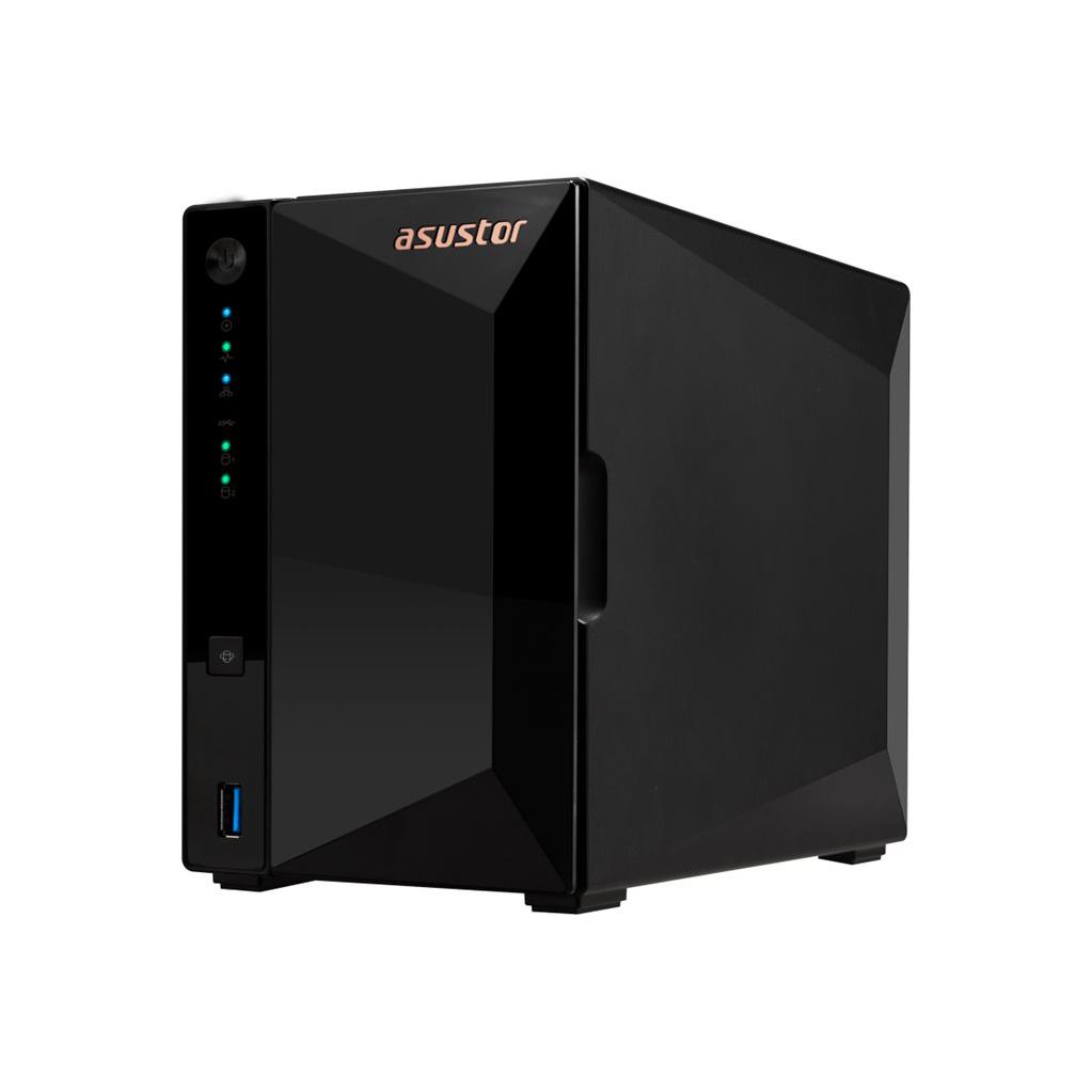 A large main feature product image of Asustor Drivestor 2 Pro Gen2 2-Bay NAS - 1.7GHz Quad-Core, 2GB RAM, 2.5GbE